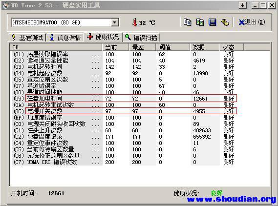 日立80G笔记本硬盘测试图.JPG