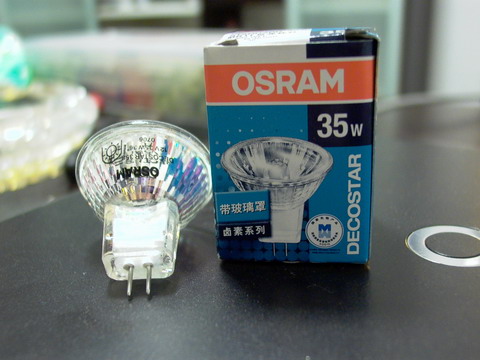 前两天整了个OSRAM泡子，6V 35W，直丝