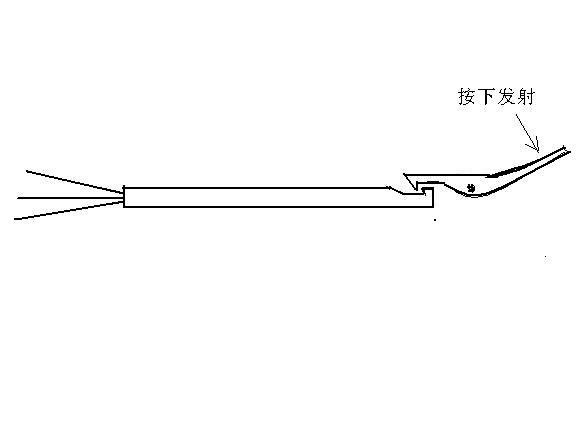 凹槽与扳机示意图