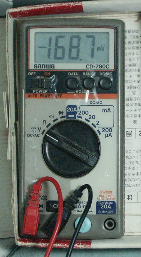 测试ＬＥＤ上电压的万用表