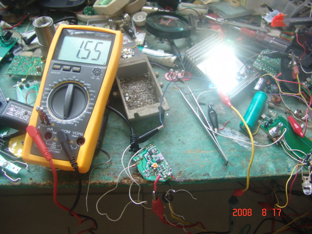 led端的输出电流为1.55A
