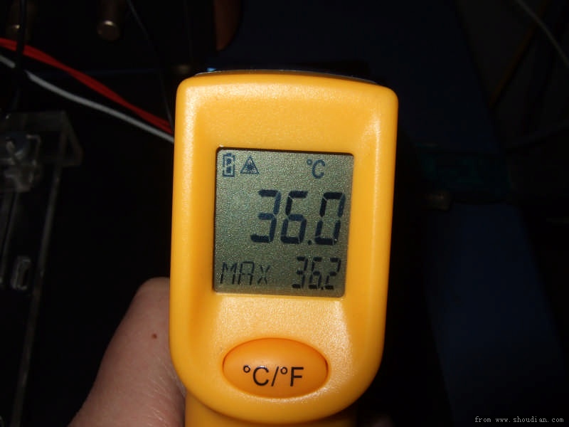 放电完成，室温12度，实测大肚肚外壳36度